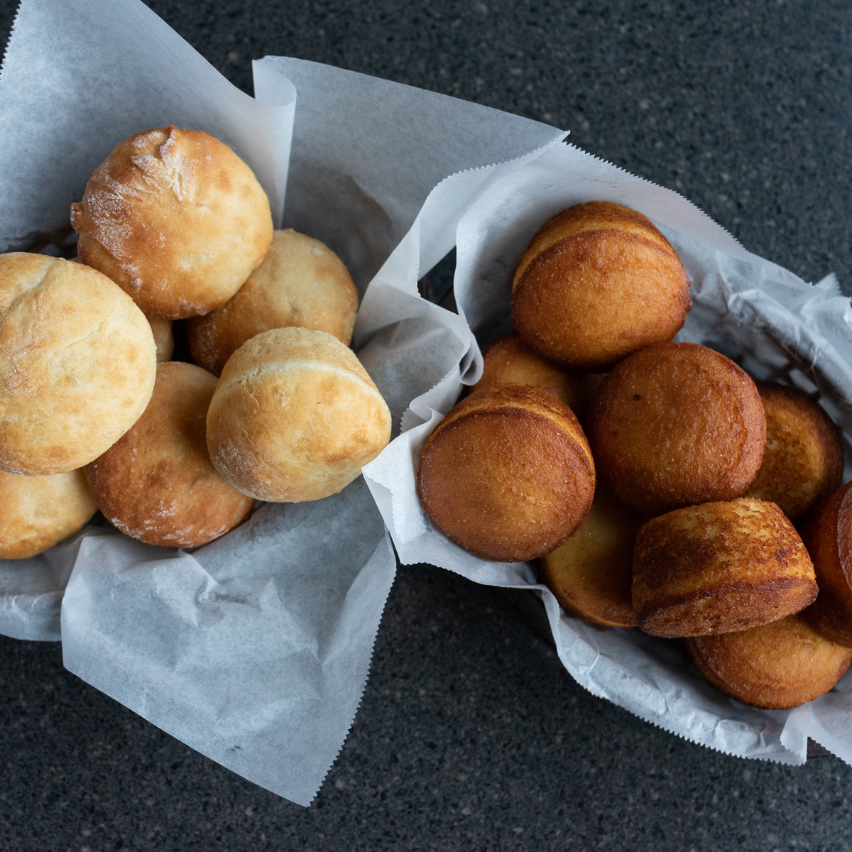 Food - Corn Muffins and Yeast Rolls
